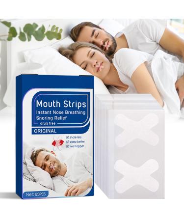 Upgraded Design | Mouth Tape for Sleeping Anti Snoring Mouth Strips for Enhancing or Improving Nasal Breathing and Enjoy a Comfortable Sleep-120PCS