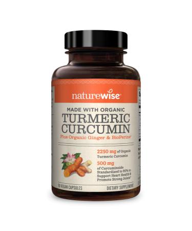 NatureWise Turmeric Curcumin 90 Vegan Capsules