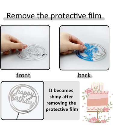 35 PCS Mini Colorful Balls & Flowers Cake Topper Set - Wedding, Anniversary, Baby Shower, Birthday Party Decorations in White Silver Black - Buy Online on GoSupps.com