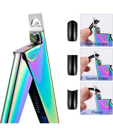 UNbit Nail Clipper U-Shaped Nail Clippers Straight Edge Acrylic Nail Clipper Tips Manicure Cutter Guillotine Cut False Profession Nails Tools(Color:Blu) - Buy Online on GoSupps.com