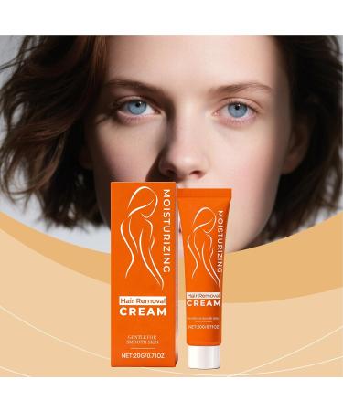 Facial Hair Removal Cream | Natural Moisturizer 20g Hair Removal Cream for Sensitive Skin for Upper Lip Home Travel Daily Use Summer Wedding Beach Gym Brides Models Women - Buy Online on GoSupps.com