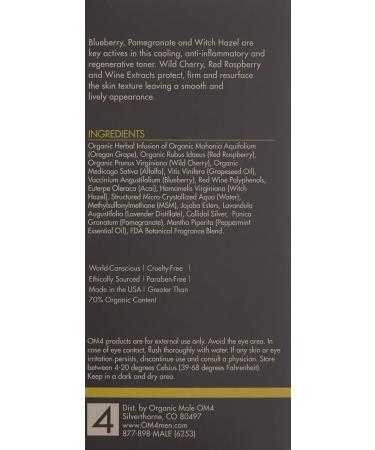 Organic Male OM4 Normal Step 2: Surface Refining Ph Balancer Toner 4.0 oz. - Buy Online on GoSupps.com