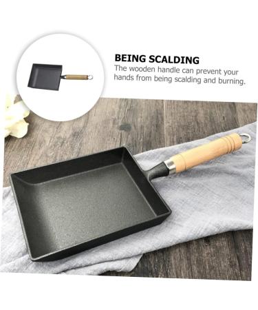 HOMSFOU 1Pc Square pan Heart Fried Pot Pancake Stove Poached Egg stovetop Griddle Pancake Cooking Pan Skillet pan for Steak Mini Pan Camping Frying pan Picnic Cookware Iron Non Stick Wok - Buy Online on GoSupps.com