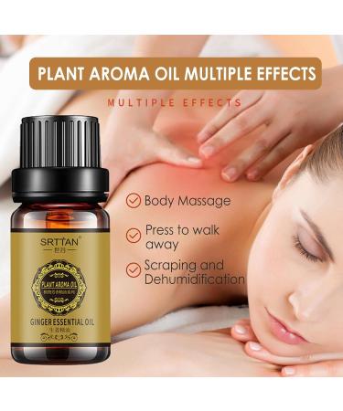 Natural Abdominal Drainage Ginger Oil - 10ml Essential Oil for Slimming & Lymphatic Massage - Buy Online on GoSupps.com