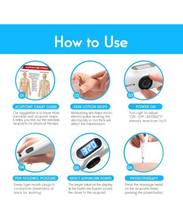 Leawell 2-in-1 Acupuncture Pen & Finder | Electrical Acupressure Therapy Tool for Meridian Points | International Shipping Available - Buy Online on GoSupps.com