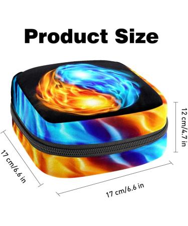 Multicolored Storage Bags for Women's Bandages & Menstrual Products - Portable Yin-Yang Design for School & Office - Buy Online on GoSupps.com
