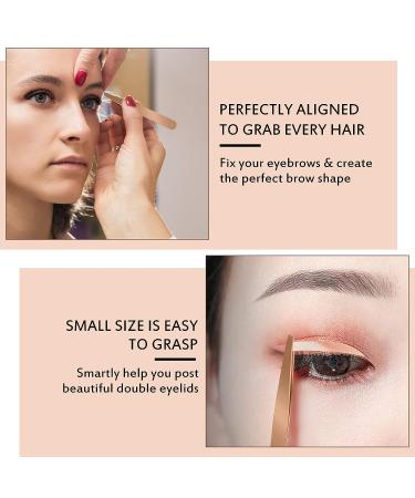 Gold Eyelash Applicator Tool Set for False Lash Clusters - 2 Pcs - Buy Online on GoSupps.com