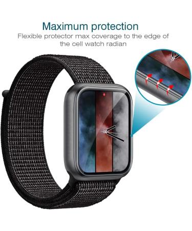 6 Pack Screen Protector for Apple Watch Series 6, SE, 7 - 44mm/45mm Flexible TPU Clear Film - Bubble-Free - UF-010 - Buy Online on GoSupps.com