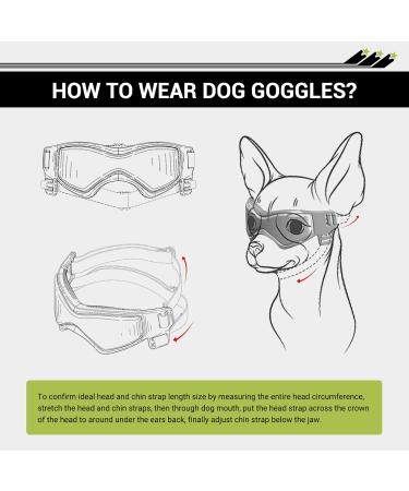 Namsan Anti-UV Dog Glasses & Pet Helmet - Windproof Eye Protection Sunglasses for Small/Medium Dogs - Cool Motorcycle Helmet Black - Buy Online on GoSupps.com