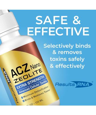 Results RNA ACZ Nano Zeolite Extra Strength Provides Total Body Detoxification Immune Boost Reduces Oxidative Stress Improves Gut Health 4oz Oral Spray 60 Day Supply - Buy Online on GoSupps.com