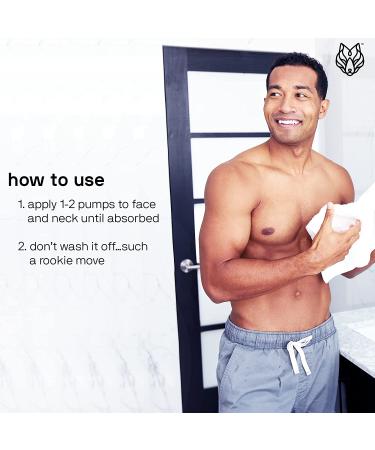 Black Wolf Men's Face Moisturizing Gel - Hyaluronic Acid & Aloe Vera - 1.7 Fl Oz - Hydrating & Smoothing Formula for Oily & Dry Skin - Buy Online on GoSupps.com