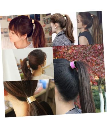 HONMEET Fashion Hair Bands for Womens Hair Goody Hair Ties Rhinestone Tail Hair Bands Ponytail Tie Womens Hair Accessories Punk Hair Tie Hair Ties for Women Ponytail Button Miss Girl - Buy Online on GoSupps.com