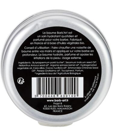 Barb'Art - Baume Barbe Magnifique - Id al pour Barbes Longues ou mi-longues - 80ml & Huile Barbe Magnifique - Entretien barbe - Huiles bio d'Argan S same et Jojoba -"Le Corsaire" - 50ml - Buy Online on GoSupps.com