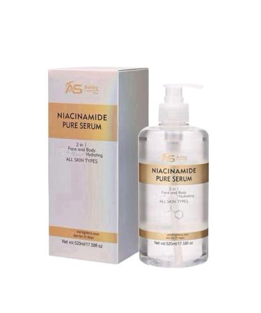 Ashley Shine NIACINAMIDE Pure Serum 2 in 1 for Face and Body 520ml / 17.58fl oz
