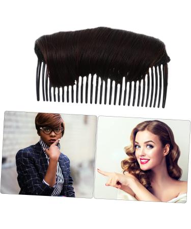 Ipetboom 1pc Wig Booster Pad Hair Bun Updo Maker Hair Barrettes for Honey Brows Bump up Comb Clip Bun Hair Brown Hair Volume Clips Hair Comb Miss Base High Temperature Wire 10X5cm Brown - Buy Online on GoSupps.com