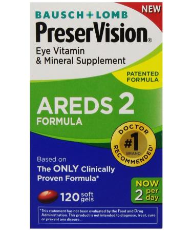 PreserVision AREDS 2 Vitamin & Mineral Supplement 120 Count Soft Gels (Pack of 3)
