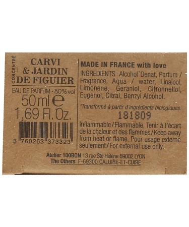 100BON Carvi & Jardin De Figuer Caraway & Fig Spicy Fragrance for Women & Men Energizing Organic Fragrance with a Sensual Fruity & Floral Fragrance - 100% Concentrate Fragrance Spray 1.7 Fl Oz Concentrate Fragrance 1.7 Fl Oz (Pack of 1) - Buy Online on GoSupps.com