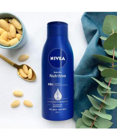 NIVEA Nutritivo Body Milk 400 ml - Hydrating Moisturizer for Soft Skin | International Shipping Available - Buy Online on GoSupps.com