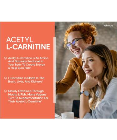 NUI NUTRA Acetyl L-Carnitine Supplement 500mg - 150 Capsules for Energy & Metabolism Support - Buy Online on GoSupps.com