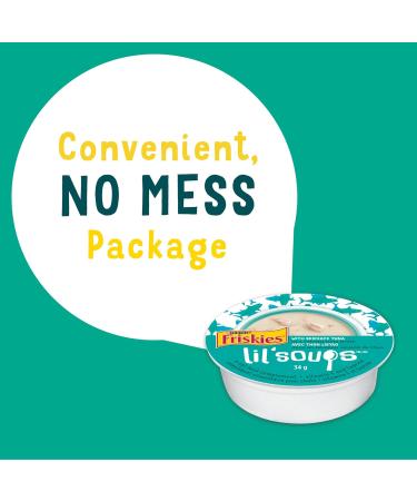 Friskies Lil' Soups Cat Food Complement Skipjack Tuna - 34 g Cup (8 Pack) Skipjack Tuna in Broth - Buy Online on GoSupps.com