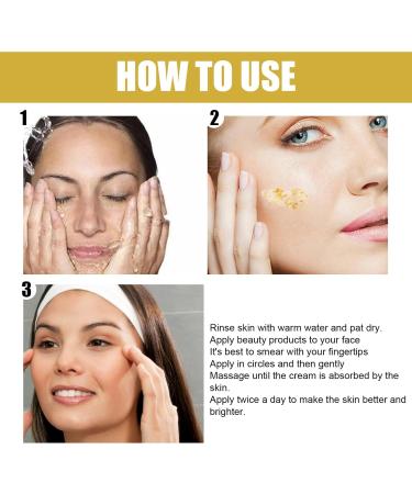 24K Gold Face Cream | Anti-Aging Serum Moisturizer with Vitamin C Hyaluronic Acid & Vitamin E for Day and Night Wrinkle Reduction - Buy Online on GoSupps.com