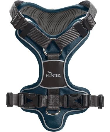 HUNTER DIVO Dog Harness L-XL (79-107 cm) - Dark Blue/Grey | Shop Internationally Today! - Buy Online on GoSupps.com