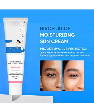 Korean Sunscreen SPF 50+ Birch Juice Moisturizing Suncream SPF 50+ PA++++ Organic Sun Cream SPF 50 for Face Body Even Skin Tone Strong UV Protection 50ml 1 - Buy Online on GoSupps.com