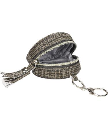 Sloane Pacifier Cover with Clip - Diaper Bag Accessory Binky Clip Pouch for Girls Dark Brown Zipper Container for Travel & Outdoor - Buy Online on GoSupps.com