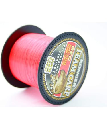 Konger Team CARP RED Fast Sinking Fishing Line - 600m 0.20-0.40mm 10.00kg Feeder Line | International Shipping - Buy Online on GoSupps.com