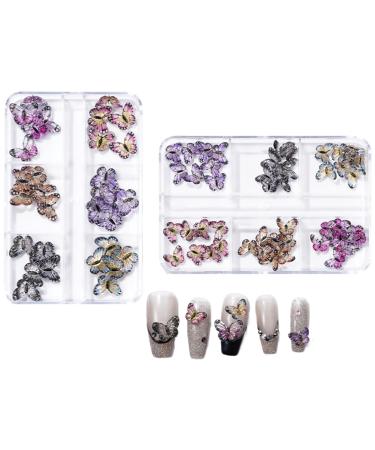 1 3D Butterfly Claw Charm Nail Claw Rhinestone Accessories Nail Decoration Decoration