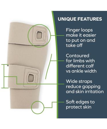 Buy SiennaWrap Compression Wrap for Calf - Contoured Design Large & Tall Black - International Shipping Available - Buy Online on GoSupps.com