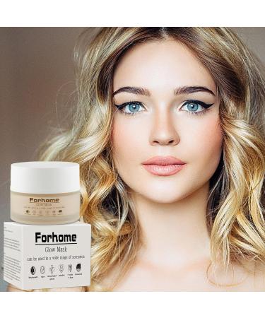 Forhome Glow Mask 50 ml daily night cream for smoother skin reduces visible pores and redness facial care - Buy Online on GoSupps.com
