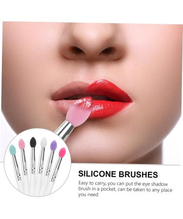 MAGICLULU 18 Pcs Eye Shadow Brush Eyeshadow Makeup Eye Shadow Application Tool Silicone Brush - Buy Online on GoSupps.com