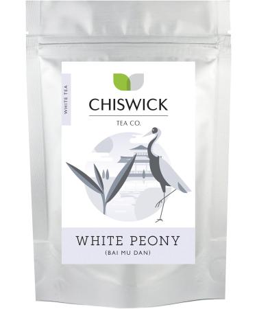 White Peony (Bai Mu Dan) Premium Loose Leaf White Tea - Chiswick Tea Co - 50g Tin - Buy Online on GoSupps.com