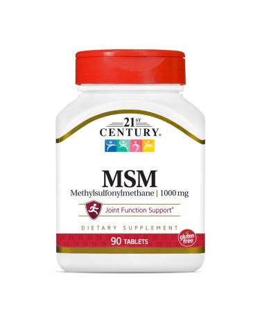21st Century MSM Methylsulfonylmethane 1000 mg 90 Tablets