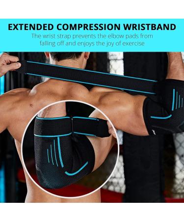 Milaiun Elbow Bandage 2-Pack | 100% Non-Slip Elbow Support for Golf & Tennis | Durable Elbow Saver for Men & Women | Ideal for Sports & Strength Training - Buy Online on GoSupps.com