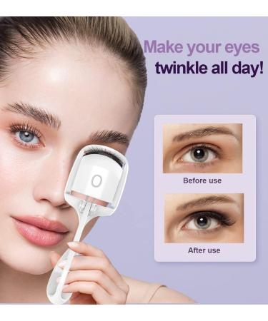 USB Rechargeable Heated Eyelash Curler for Long Lasting Curl - Yellow - Buy Online on GoSupps.com