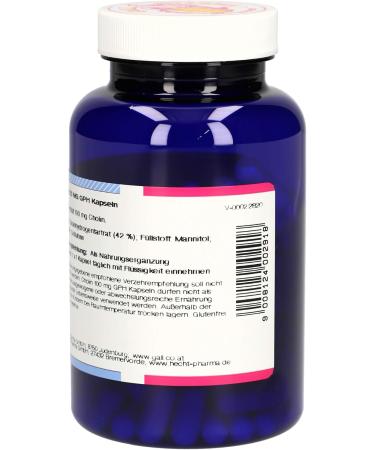 Gall Pharma Choline 100 mg Capsules - 120 Count for Optimal Health | International Shipping Available - Buy Online on GoSupps.com