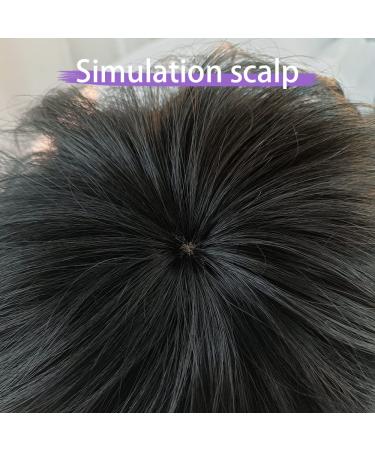 StrRid Short Black Shaggy Layered Mullet Wig with Bangs - Curly Synthetic Hair Replacement for Women - Perfect for Daily Wear, Parties, and Cosplay - Black - Buy Online on GoSupps.com