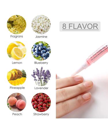 8Pcs Nail Cuticle Oil Pen Set for Nail Treatment - Natural Ingredients for Softening, Strengthening, and Nourishing Cuticles - Buy Online on GoSupps.com