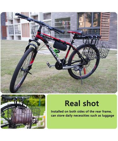 Folding Bike Basket - Removable Front & Rear Cargo Basket for Men's and Women's Mountain Bikes - Collapsible Bike Accessory - Buy Online on GoSupps.com