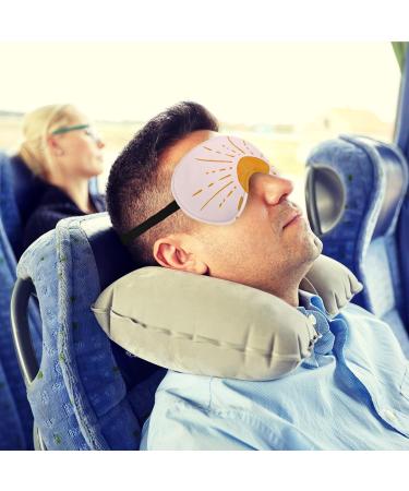 Boho Sun Yellow Silk Eye Mask - Adjustable Blindfold for Sleep Travel & Naps | Perfect for Women & Girls - Buy Online on GoSupps.com
