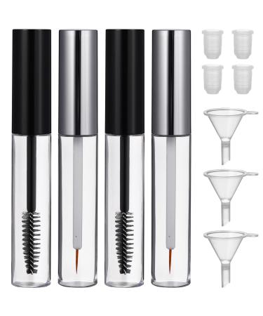 FRCOLOR 6 Pcs Mascara Containers Mascara Wands Empty Eyeliner Tubes Wand Dispensing Bottle Slender
