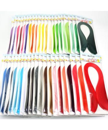 JUYA Paper Quilling Strips Set - 42 Colors - 5mm Width - 100 Strips per Pack - Available in 2/3/5/7/10 mm - Ideal for Quilling Projects - Buy Online on GoSupps.com