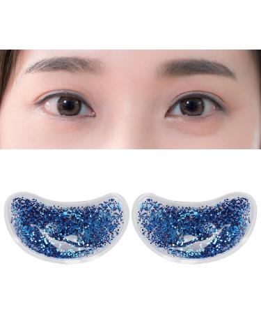 Reusable Gel Eye Mask - Hot Cold Therapy for Tired Eyes & Dark Circles (Blue) - Buy Online on GoSupps.com