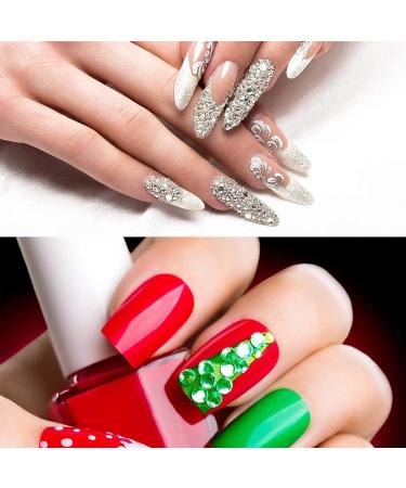 Layhou Nagel Sequin Set Glitter Nail Art Sticker for Face & Body DIY Rhinestone Decoration 3D Mixed Round Nail Seedlets - Buy Online on GoSupps.com