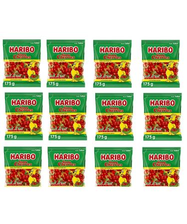 HARIBO Haribo Happy Cherries Pack of 12 bags of 175g (12 x 175g)