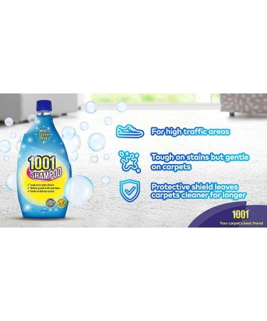 2 x 1001 Carpet Shampoo Hand Cleaner Solution Deep Clean Dirt Stain Remover 500ml - Buy Online on GoSupps.com
