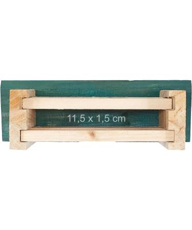 Relaxdays Bat Box Nesting Habitat - Untreated Solid Wood Shelter 25.5x18x6 cm - Natural/Green - Buy Online on GoSupps.com
