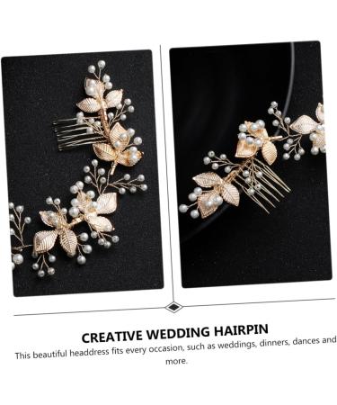 FRCOLOR Pearl Tiara 1pc Comb Bride Hair Clip Rhinestone Barrettes Pearl Hair Accessories Rhinestone Headpiece Bride Headpieces for Wedding Bridal Hair Accessories Side Clip Delicate Alloy - Buy Online on GoSupps.com